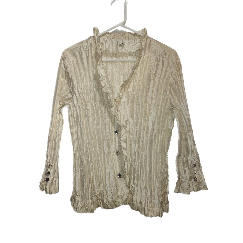 Agora Women's Button Up Shirt Size XL